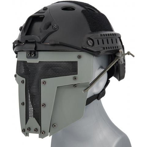 G-Force Adjustable T-Shaped Mesh Full Face Mask - GRAY