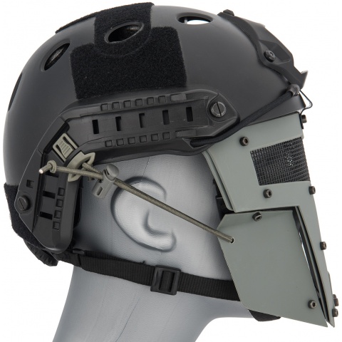 G-Force Adjustable T-Shaped Mesh Full Face Mask - GRAY