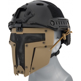G-Force Adjustable T-Shaped Mesh Full Face Mask - TAN