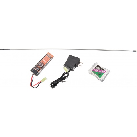 JG AUG A3 Rifle Quad RIS AEG Airsoft Rifle - BLACK