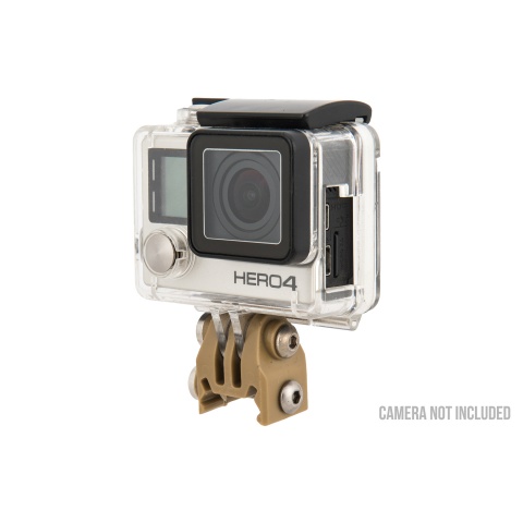 AMA Gopro Attachment for 20mm Picatinny Rails - TAN