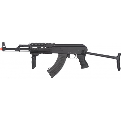 JG AK-47S Tactical Quad Rail AEG Rifle w/ Folding Grip - BLACK