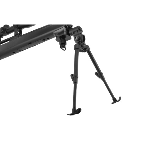 AGM Bolt Action VSR-10 Airsoft Sniper Rifle + Bipod + Scope - BLACK