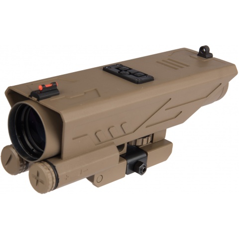 NcStar DELTA 4X30 Sniper Reticle Scope w/ Nav LED - TAN
