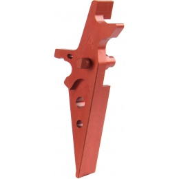 Retro Arms Anodized Aluminum Trigger for AR15 Series - RED (Type A)