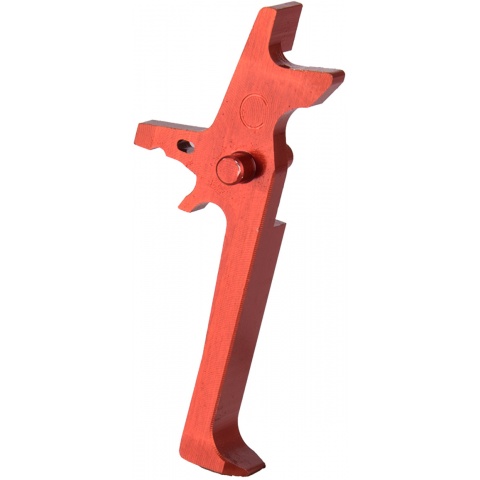 Retro Arms Anodized Aluminum Trigger for AR15 Series - RED (Type C)