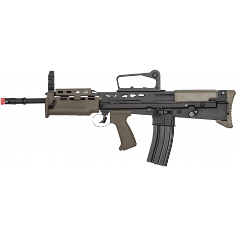ICS L85 A2 Airsoft Carbine AEG Rifle - BLACK/OD GREEN