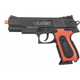 UK Arms P238 Polymer Airsoft Spring Pistol in Bag - BLACK