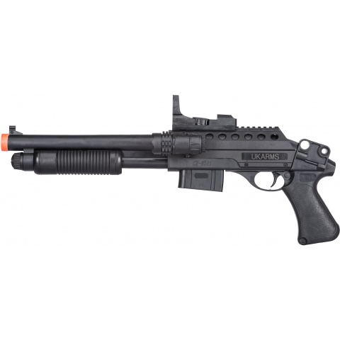 UK Arms M0581A Tactical Pump Action Spring Shotgun - BLACK