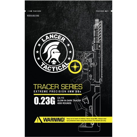 Lancer Tactical Pro Series 4000 Round Airsoft Tracer BBs 0.23g