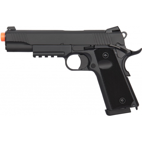 Double Bell Gas Blowback CQB 1911 Tactical Airsoft Pistol - BLACK