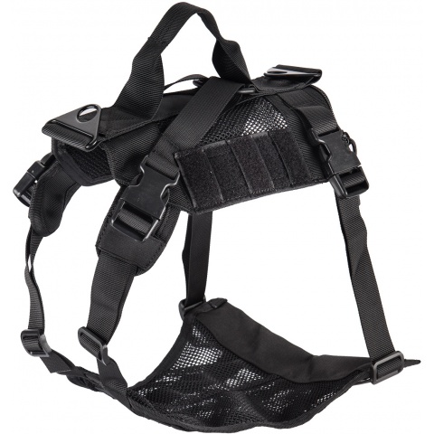 AMA Mesh Adjustable Tactical Dog Vest - BLACK