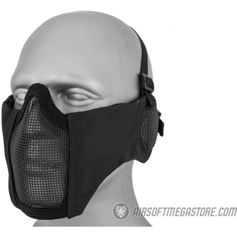 WoSport Tactical Elite Face and Ear Protective Mask - BLACK
