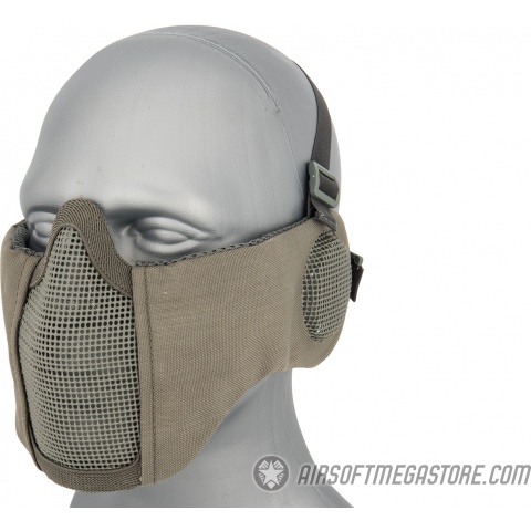 G-Force Tactical Elite Face and Ear Protective Mask (Color: Gray)