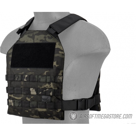 Lancer Tactical Standard Issue 1000D Nylon Tactical Vest -  CAMO BLACK