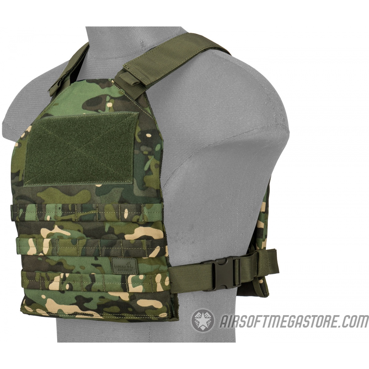Lancer Tactical Standard Issue 1000D Nylon Tactical Vest (Tropic Camo ...