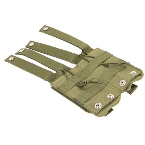 NcSTAR MOLLE Double Rifle Pistol Magazine Pouches - OD