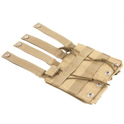 NcSTAR MOLLE Rifle Magazine Pouch w/ Pistol Magazine Pouches  - TAN