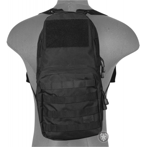 Lancer Tactical 1000D Nylon Airsoft Molle Hydration Backpack (Color: Black)