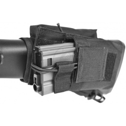 NcStar Tactical Stock Riser w/ Integrated Mag Pouch - BLACK