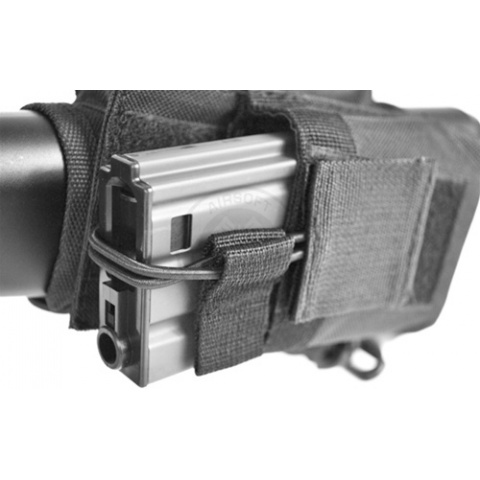 NcStar Tactical Stock Riser w/ Integrated Mag Pouch - BLACK