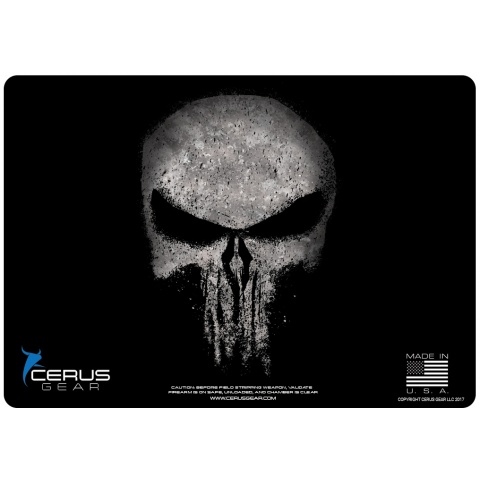 Cerus Gear Reaper Skull Promat Pistol Mat - BLACK