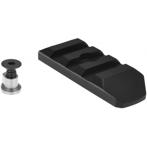 Atlas Custom Works 3-Slot Full Metal KeyMod Picatinny Rail Segment - BLACK