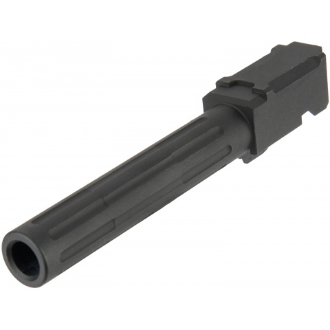 Aluminum Fluted Airsoft Outer Barrel for TM G17 Series - BLACK