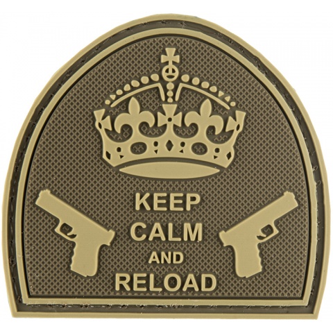 G-Force Keep Calm and Reload PVC Patch