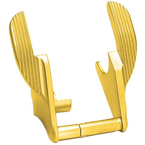 Airsoft Masterpiece Ambi Steel Thumb Safety for Hi-Capa [Type 2] - GOLD