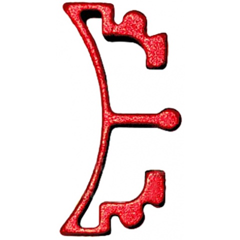Airsoft Masterpiece Aluminum Puzzle Front Curve Long Trigger - RED