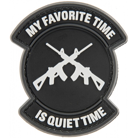 G-Force MY FAVORITE TIME IS QUIET TIME PVC Morale Patch
