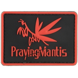 G-Force Praying Mantis PVC Morale Patch - RED / BLACK
