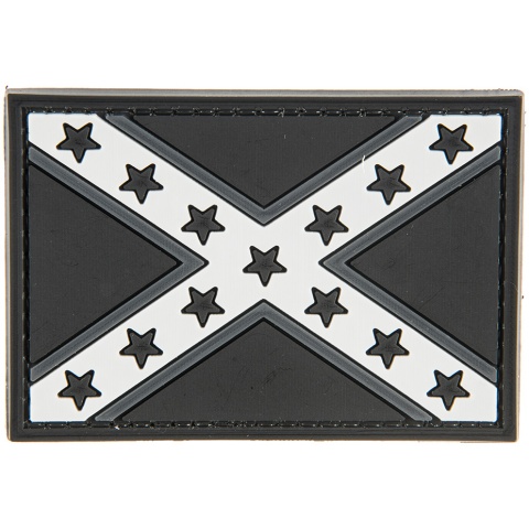 G-Force Confederate Flag PVC Morale Patch - BLACK