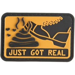 G-Force Sh*t Just Got Real PVC Morale Patch - YELLOW