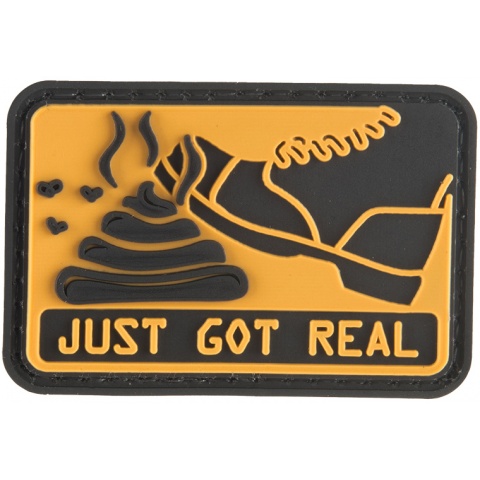 G-Force Sh*t Just Got Real PVC Morale Patch - YELLOW