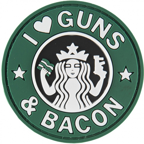 G-Force I Love Guns and Bacon PVC Morale Patch
