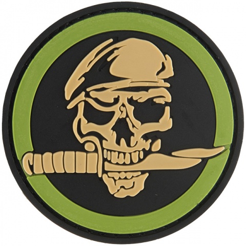 G-Force Skull & Knife Commando PVC Morale Patch