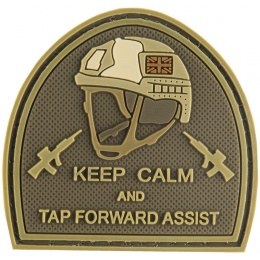 G-Force Keep Calm and Tap Forward Assist PVC Morale Patch