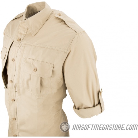 Propper Ripstop Reinforced Tactical Long-Sleeve Shirt (XX-LARGE) - KHAKI
