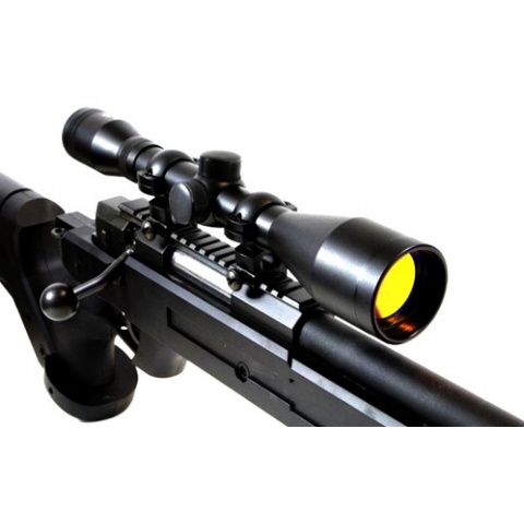 NcStar 6x42 Sniper Rifle Scope 6x Fixed Zoom w/ Ruby Lens - BLACK