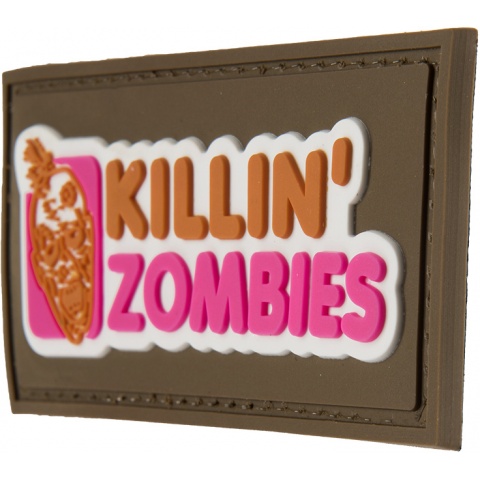 G-Force Killing Zombies PVC Morale Patch - TAN