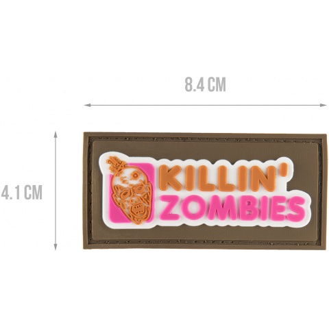 G-Force Killing Zombies PVC Morale Patch - TAN