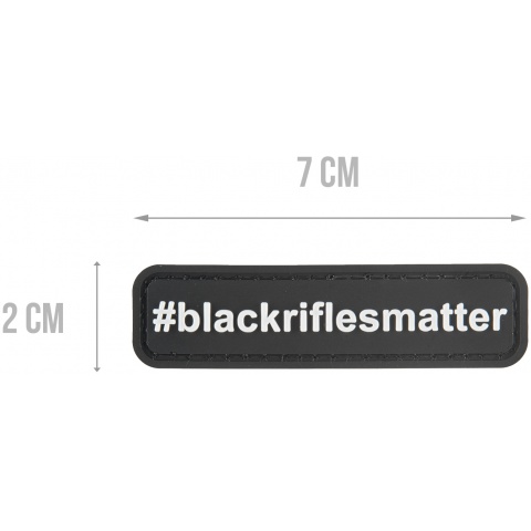 G-Force #blackriflesmatter PVC Morale Patch - BLACK