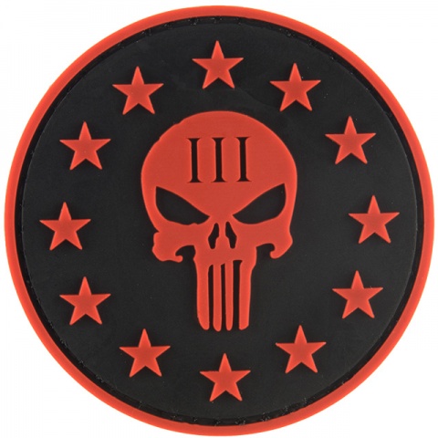 G-Force Punisher Three Percenter Round PVC Morale Patch