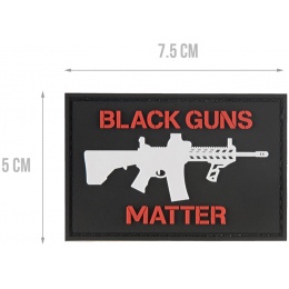 G-Force Black Guns Matter PVC Morale Patch