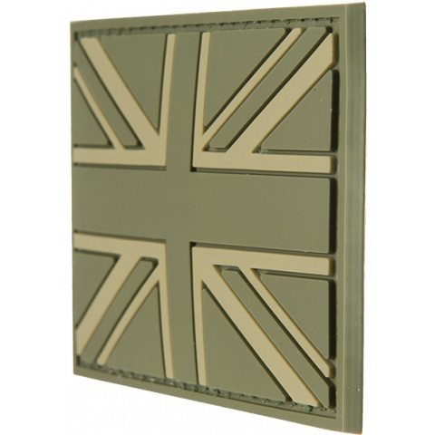 G-Force UK Flag PVC Morale Patch - OD GREEN