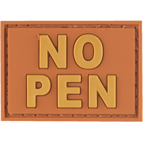 G-Force NO PEN PVC Morale Patch - ORANGE