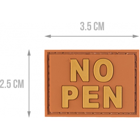 G-Force NO PEN PVC Morale Patch - ORANGE