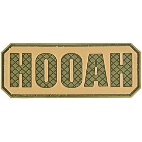 G-Force HOOAH PVC Morale Patch - OD GREEN